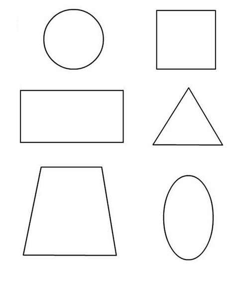 Learn To Draw Basic Shapes Coloring Page Netart Shape Coloring