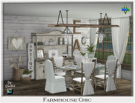 Ts4 Farmhouse Chic Dining Room Farmhouse Chic Dining Room Chic