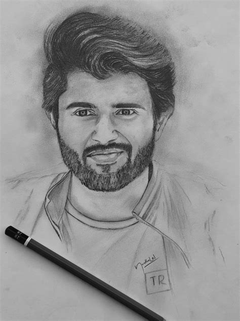 Pencil Drawing Of Vijay