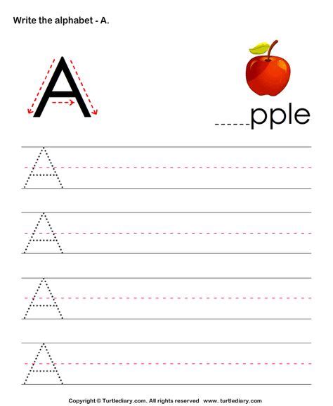 Write uppercase letters worksheet6