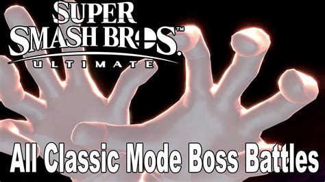 Super Smash Bros Ultimate All Classic Mode Boss Battles Hd 1080p Youtube