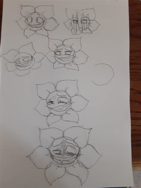 Everytime I Draw Flowey I Cant Help Making His Expression As Insane