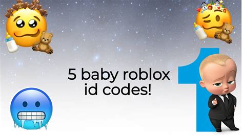 5 Baby Roblox Id Codesd Youtube
