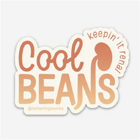 Cool Beans Sticker Magnet — Lettering Works