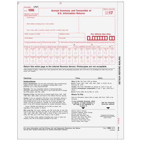 We last updated federal form 1096 in february 2020 from the federal internal revenue service. 2019 Laser 1096 Transmittal Form