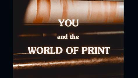 Printing Films Archive Prints Letterpress Print