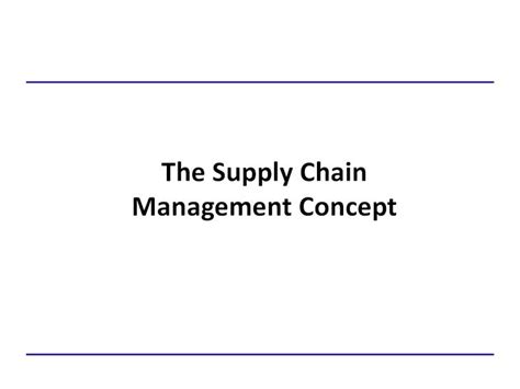 Pdf Chapter 5 The Supply Chain Management Conceptpdf Dokumentips