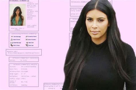 See Kim Kardashians Cringeworthy Myspace Profile ‘princess Kimberley