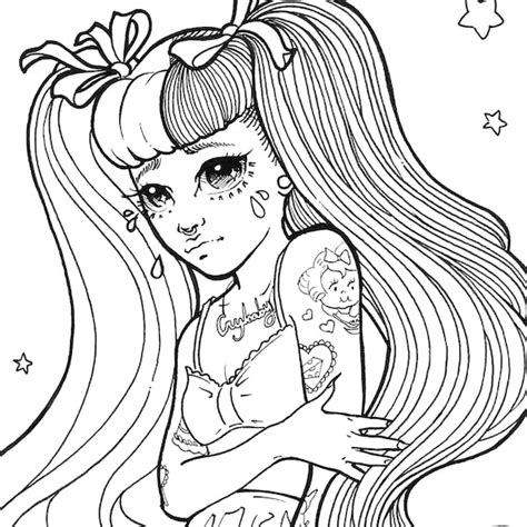 Character Cry Baby Melanie Martinez Coloring Pages Coloring Pages