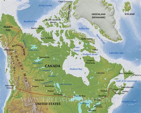 Canada Map Provinces Canada Map Showing Provinces And Territories