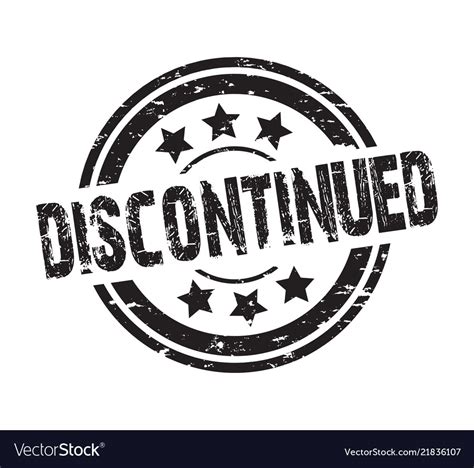 Discontinued Faded Stamp Royalty Free Vector Image