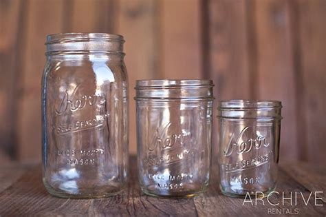 Mason Jars Clear Mason Jars Available In Quart Pint And Half Pint
