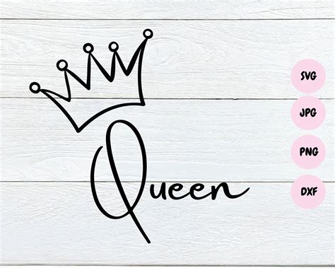 Queen And King Svg Queen King Svg Couple Svg Crown Svg Bundle Svg Images