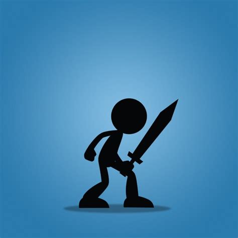 Artstation Free Stick Swordman 2d Character Sprite Game Assets