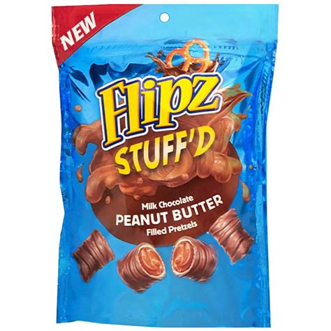 Flipz Stuffd Milk Chocolate Peanut Butter Filled Pretzels Shop