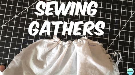 Sewing Tip How To Gather Fabric Easy Youtube