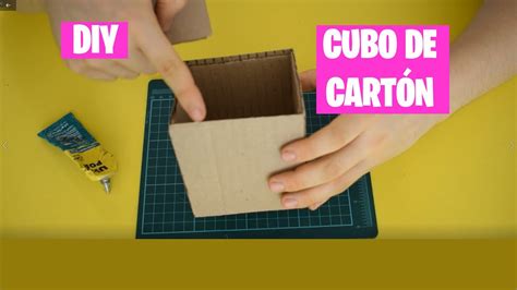 Cómo Hacer Un Cubo De Cartón Youtube