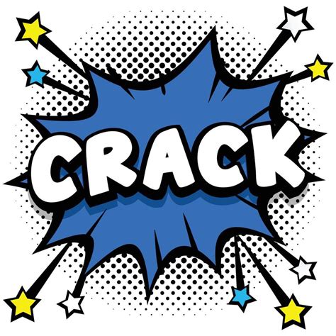 Crack Pop Art Comic Speech Bubbles Book Sound Effects 13026667 Vector