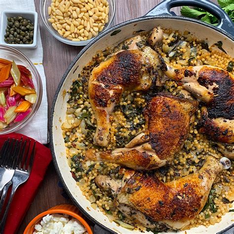 This link is to an external site that may or may not meet accessibility guidelines. One-Pot Chicken, Chard, And Couscous | Recipe Cloud App