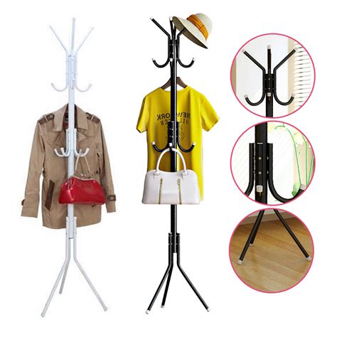 Cara pasang sendiri jemuran lipat yang benar. Standing Hanger Gantungan Baju Topi Tas Berdiri Clothes ...