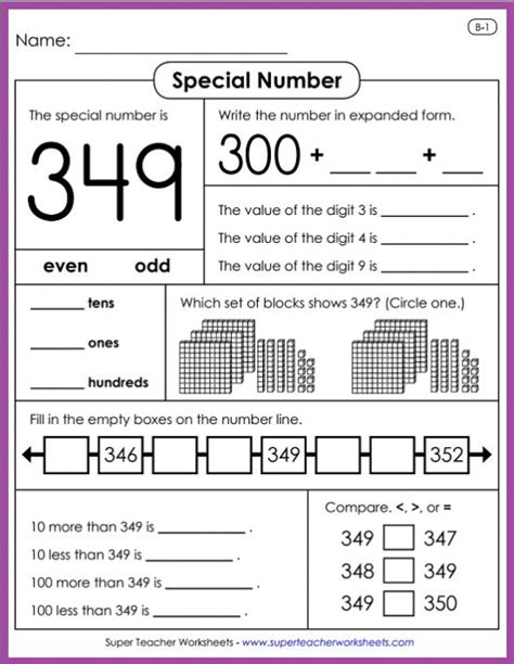 Get top trending free books in your inbox. Learn all about place value with special number activities from Super Teacher Worksheets ...