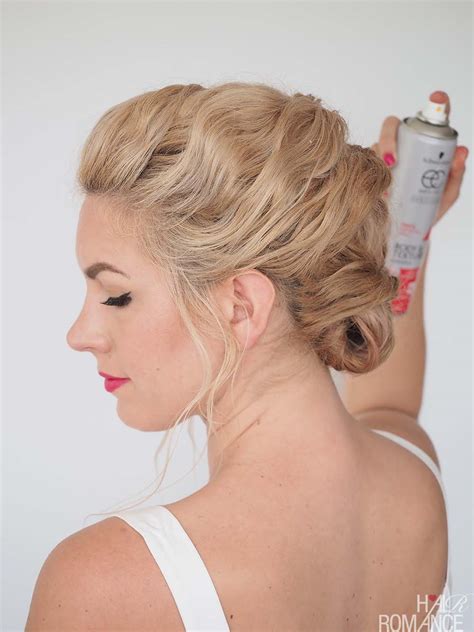 To make your blonde hair shine, take it back and gather into a low textured bun. Quick and easy twist hairstyle tutorial - Get great hair ...