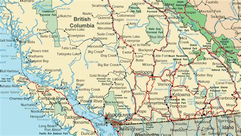 Southern British Columbia Map