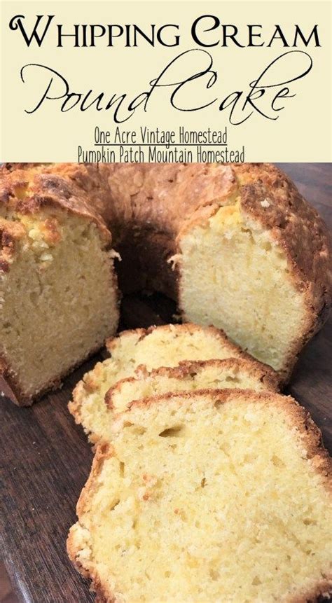 Add heavy cream to mixture, stir in well. Whipping Cream Pound Cake | Recipe | Whipping cream pound ...