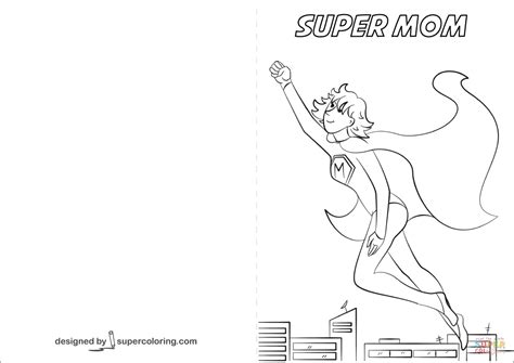 Scroll down to preview and choose the singe coloring sheets you want. Super Mom Card coloring page | Free Printable Coloring Pages