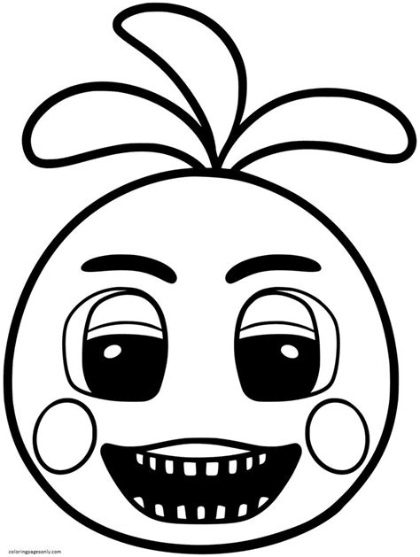 Toy Chica Fnaf Coloring Page For Kids Free Five Nights At Freddy S