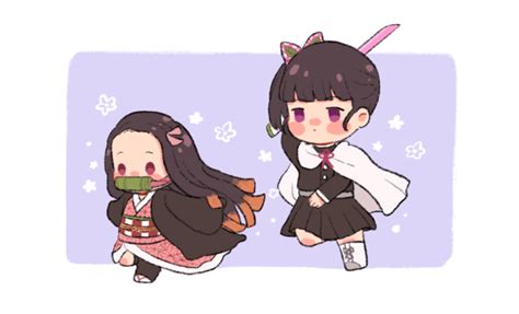 Chibi Kanao Chasing Nezuko Demon Slayer Kimetsu No Yaiba Know Your