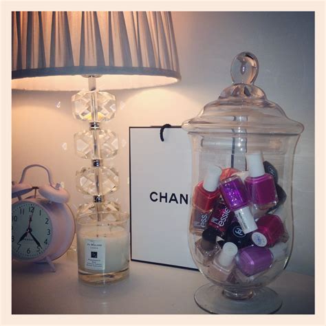 Our little girls smeared nail polish on our expensive chest of drawers 4 years a. Nail Varnish storage idea | Dressing table storage ...