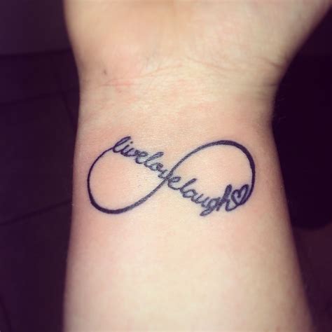 Best faith hope love tattoos for men and women. Tattoo, Live Love Laugh Infinity | Pink ribbon tattoos ...