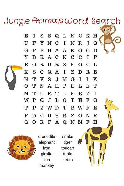 Fun Word Search For Children 101 Activity