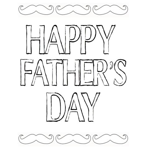 Happy Fathers Day Letters Coloring Pages