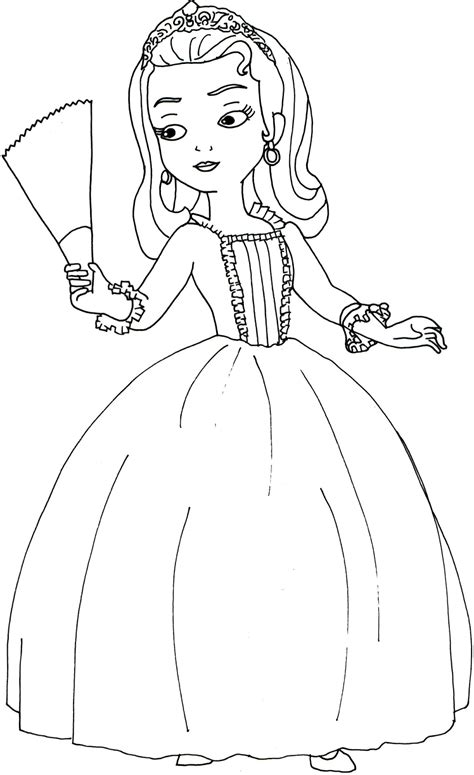 Sofia Coloring Pages Princess Sofia The First Coloring Pages