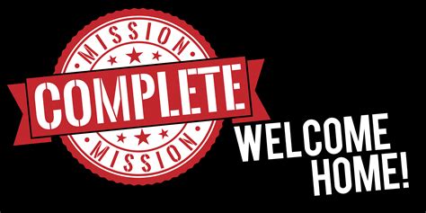 Welcome Home And Mission Complete Sign Mormon