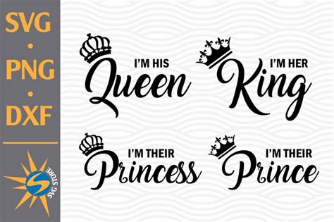 King Queen Prince Svg