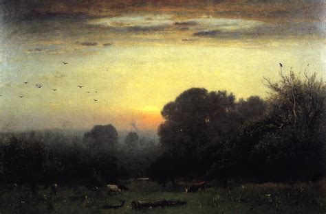 The Athenaeum Morning George Inness Oil Painting Landscape
