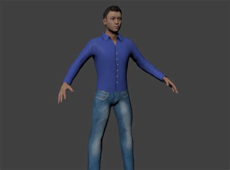 Generic Male Rigged Free 3d Model Ready For Cg Projects Available Formats Blender Blend