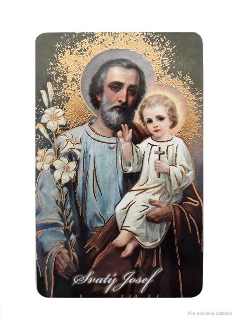 Obrazy Svatý Josef Laminovaný Obrázek Pro Ecclesia Catolica