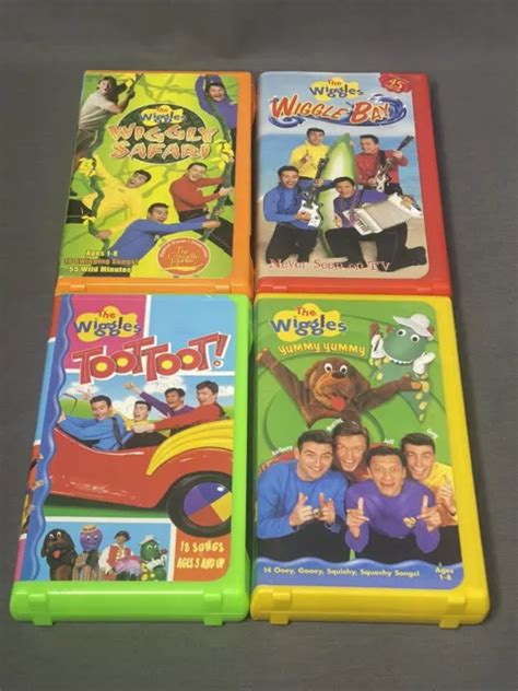 THE WIGGLES LOT Of VHS Tapes Toot Toot Yummy Yummy Wiggle Bay Wiggly Safari PicClick
