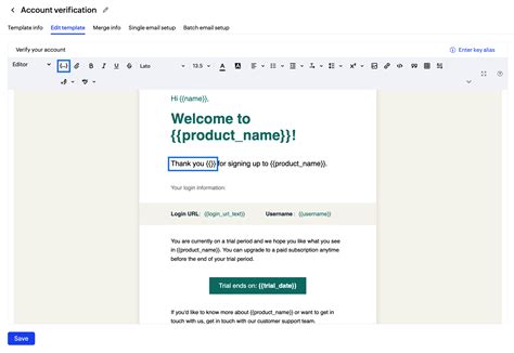 Templates for Transactional emails