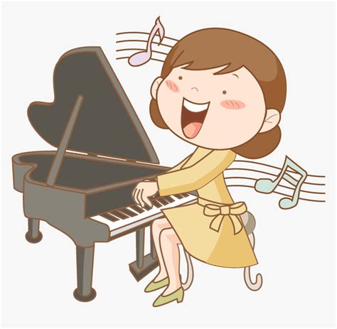Piano Clipart Pianist Play The Piano Cartoon Hd Png Download