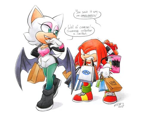 Knuckles And Rouge Goes Shopping Sonic The Hedgehog Sonic Sonic