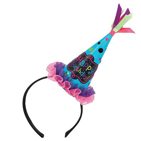 Bright Polka Dot Birthday Party Hat Headband 3 12in X 6in Party City
