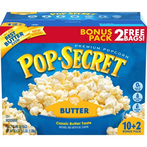 Pop Secret Microwave Popcorn Butter 32 Oz 12 Ct