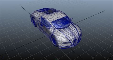 Bugatti Veyron 3d Model With Interior Free Vr Ar Low Poly 3d Model