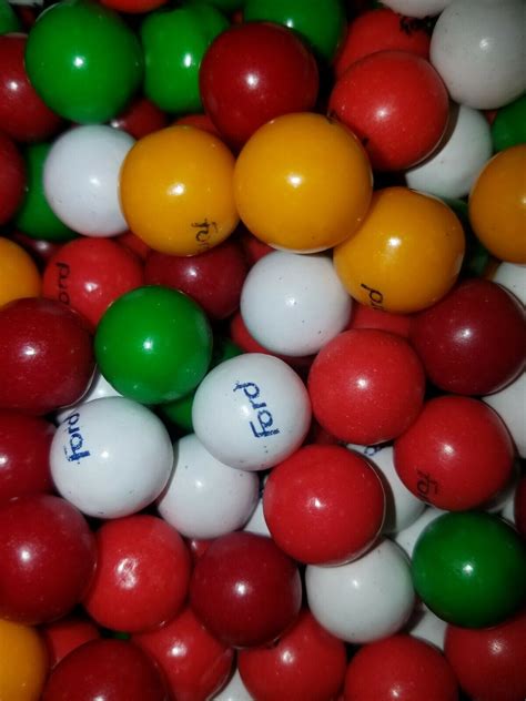 Ford Branded Gumballs New Real 5 Lbs Bag Buy Now 10 Lic Cl Made In