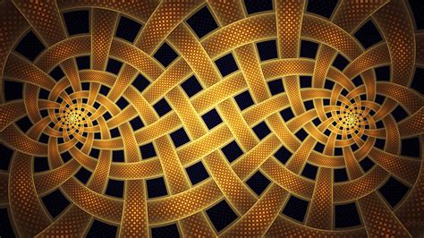 Minimalism Abstract Digital Art Fractal Spiral Square